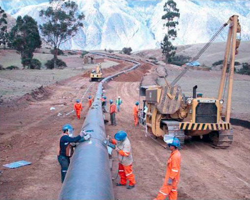 Construcción de ductos en alta presión